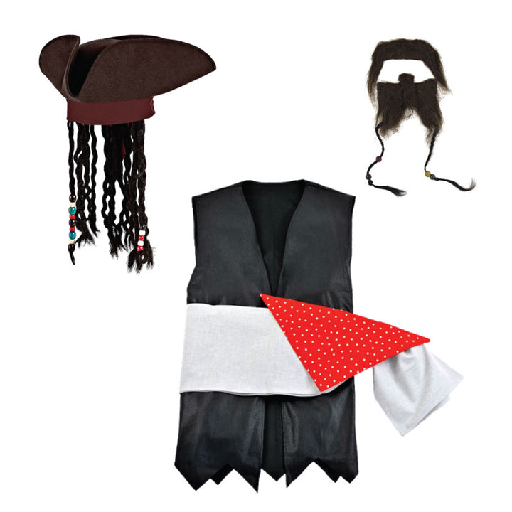 Adult Pirate Dress-Up Kit for 1, Yozo Studio