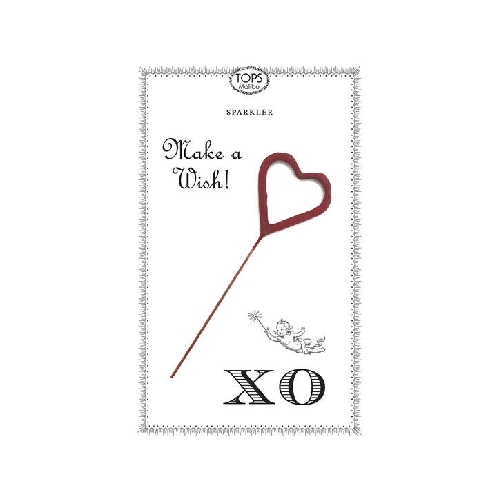 XO Red Heart Sparkler Card, Yozo Studio