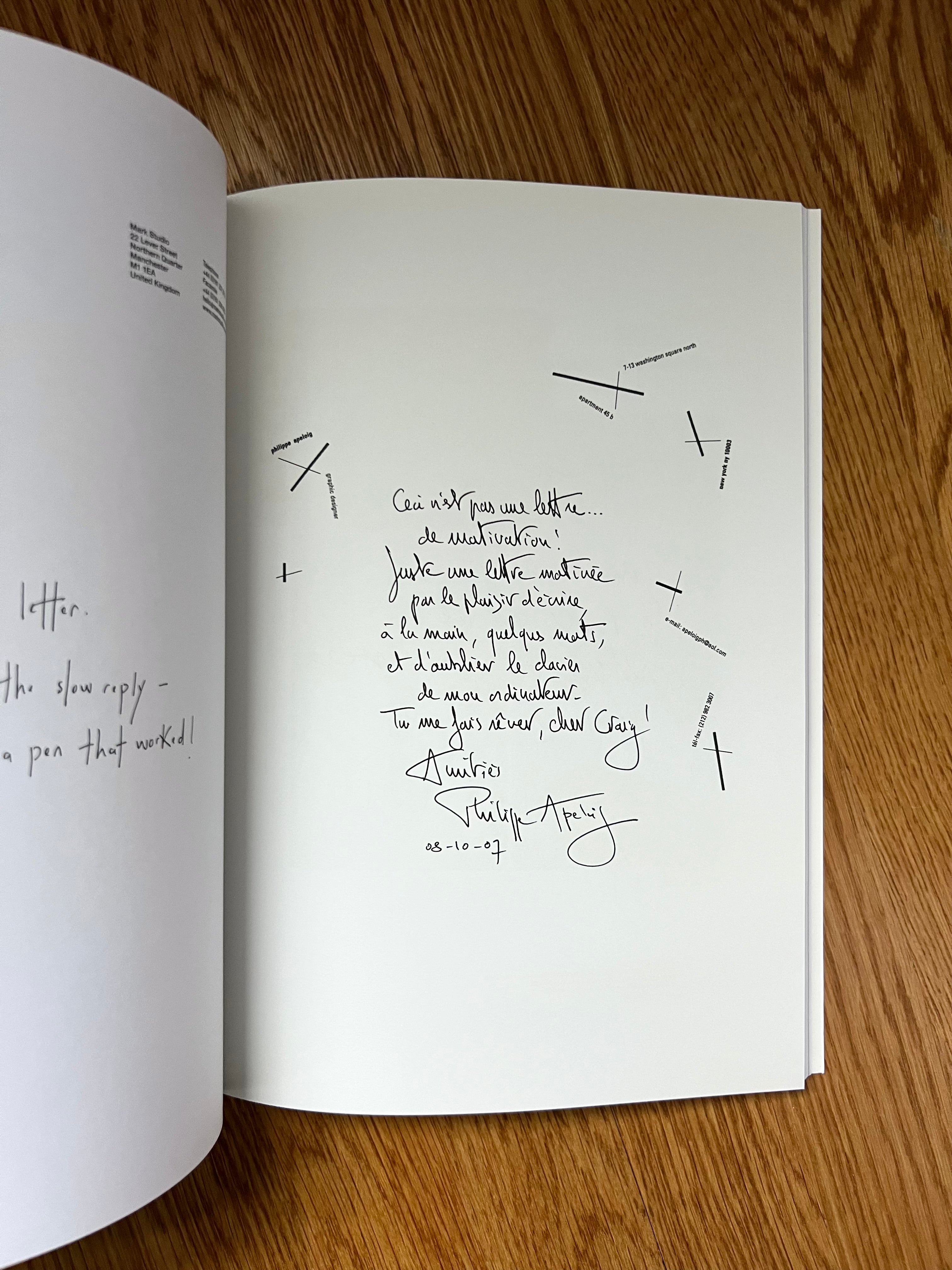 The Hand Written Letter Project by Craig Oldham