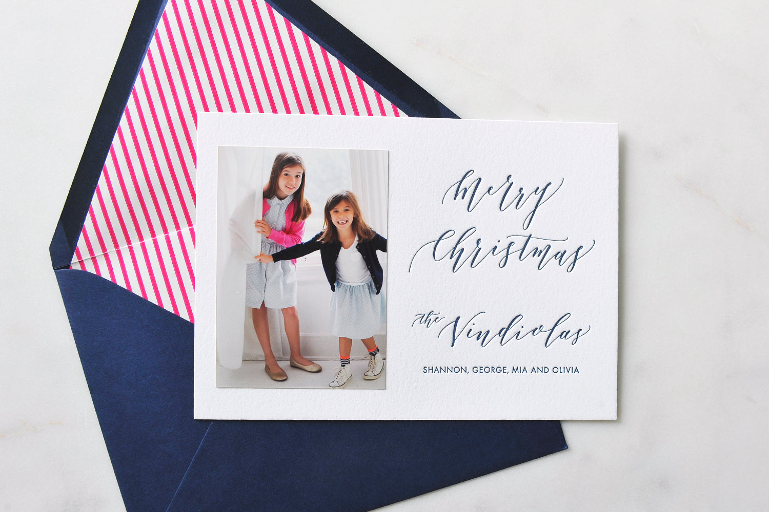 Pink and White Stripes Vintage Paper