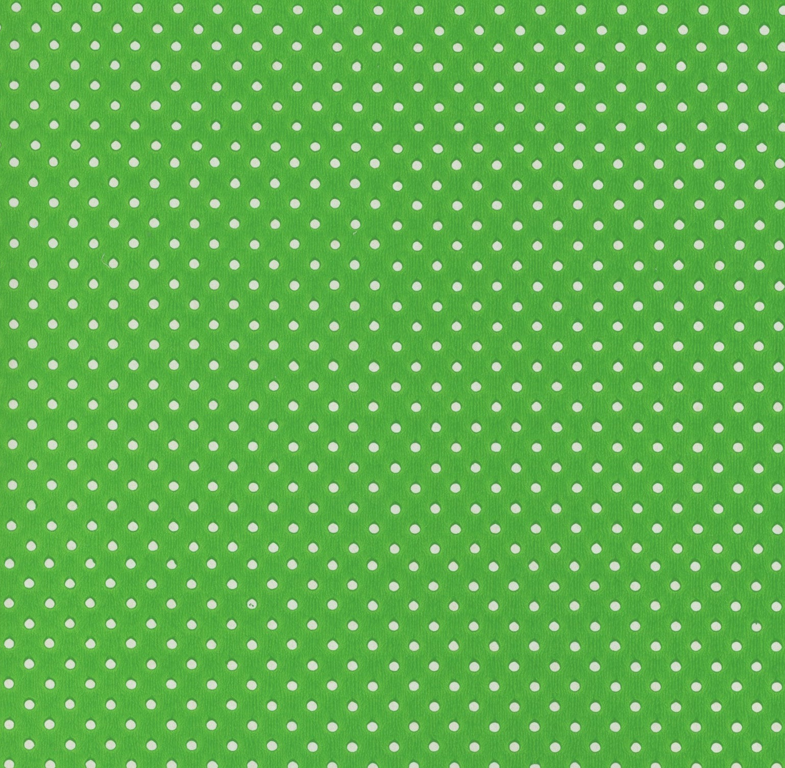 Tiny Green and White Polka Dot Vintage Paper