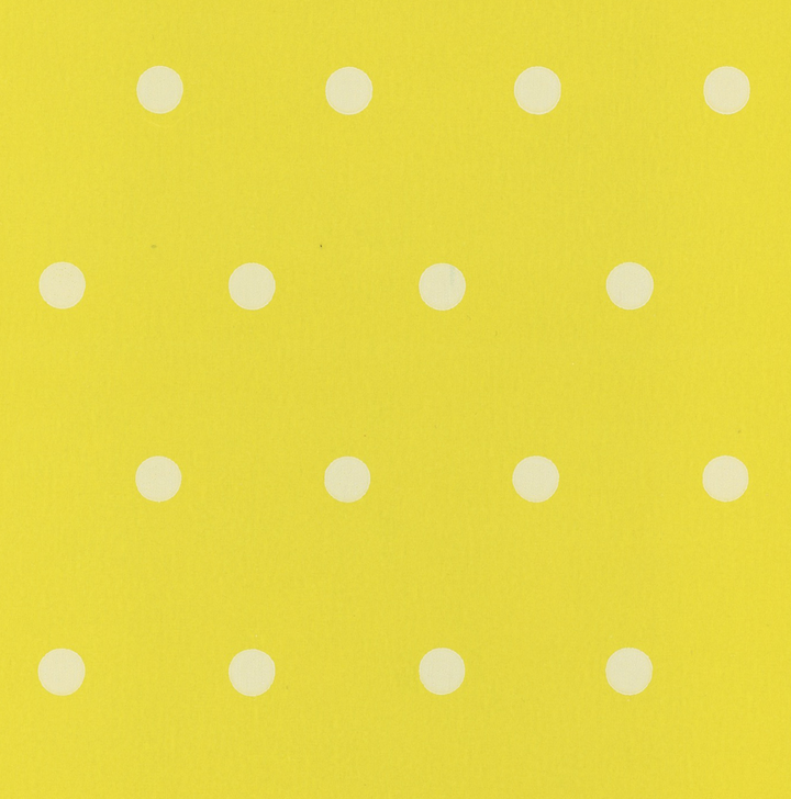 Yellow and White Polka Dot Vintage Paper