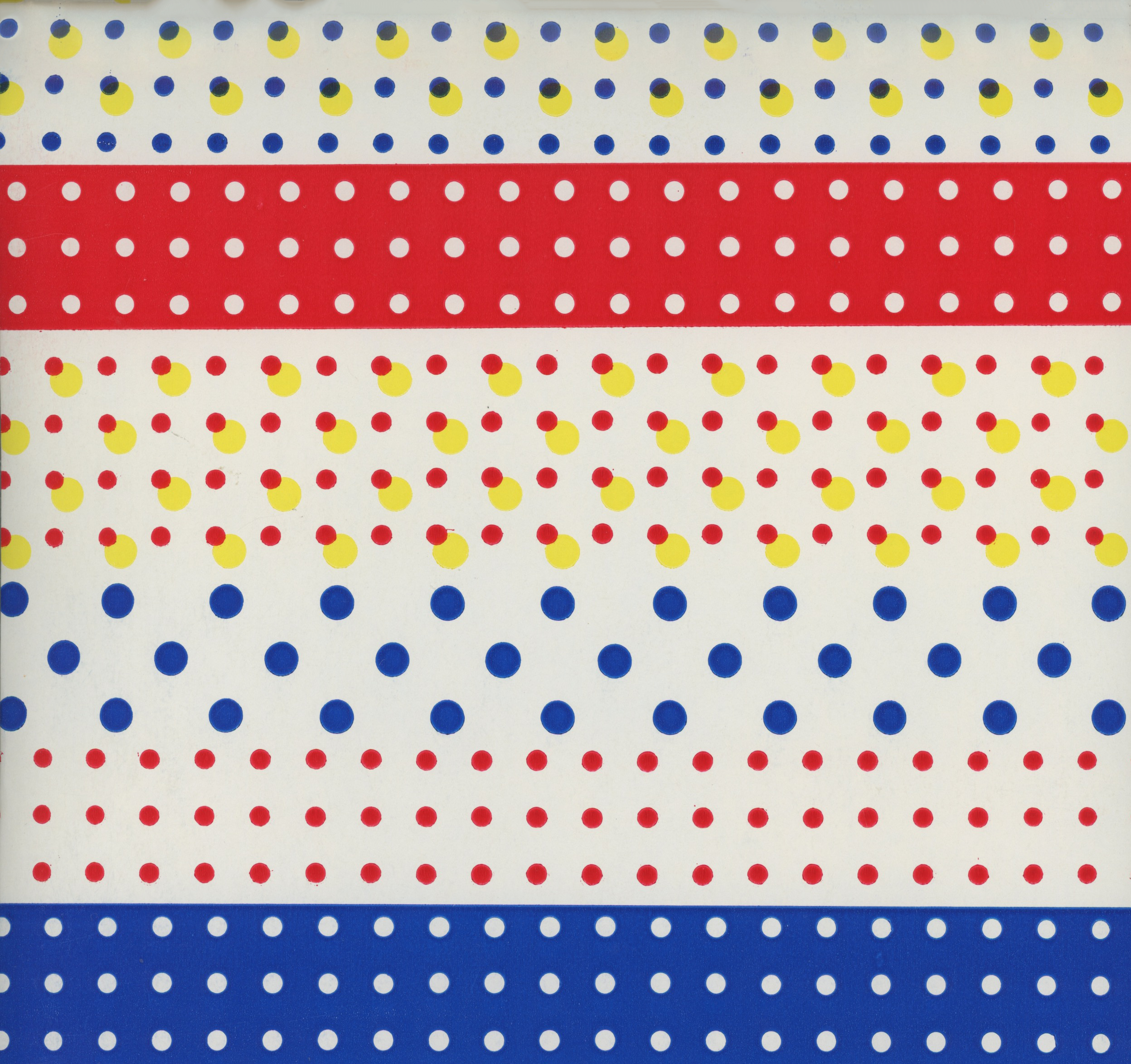 Primary Colors Polka Dot Vintage Paper