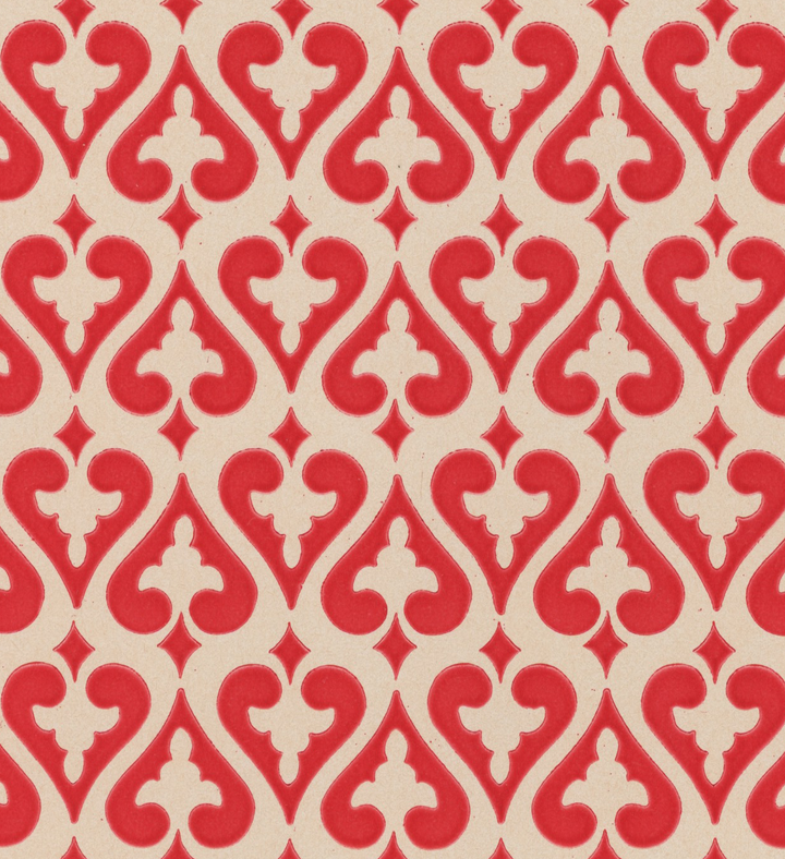 Red Spade Vintage Paper