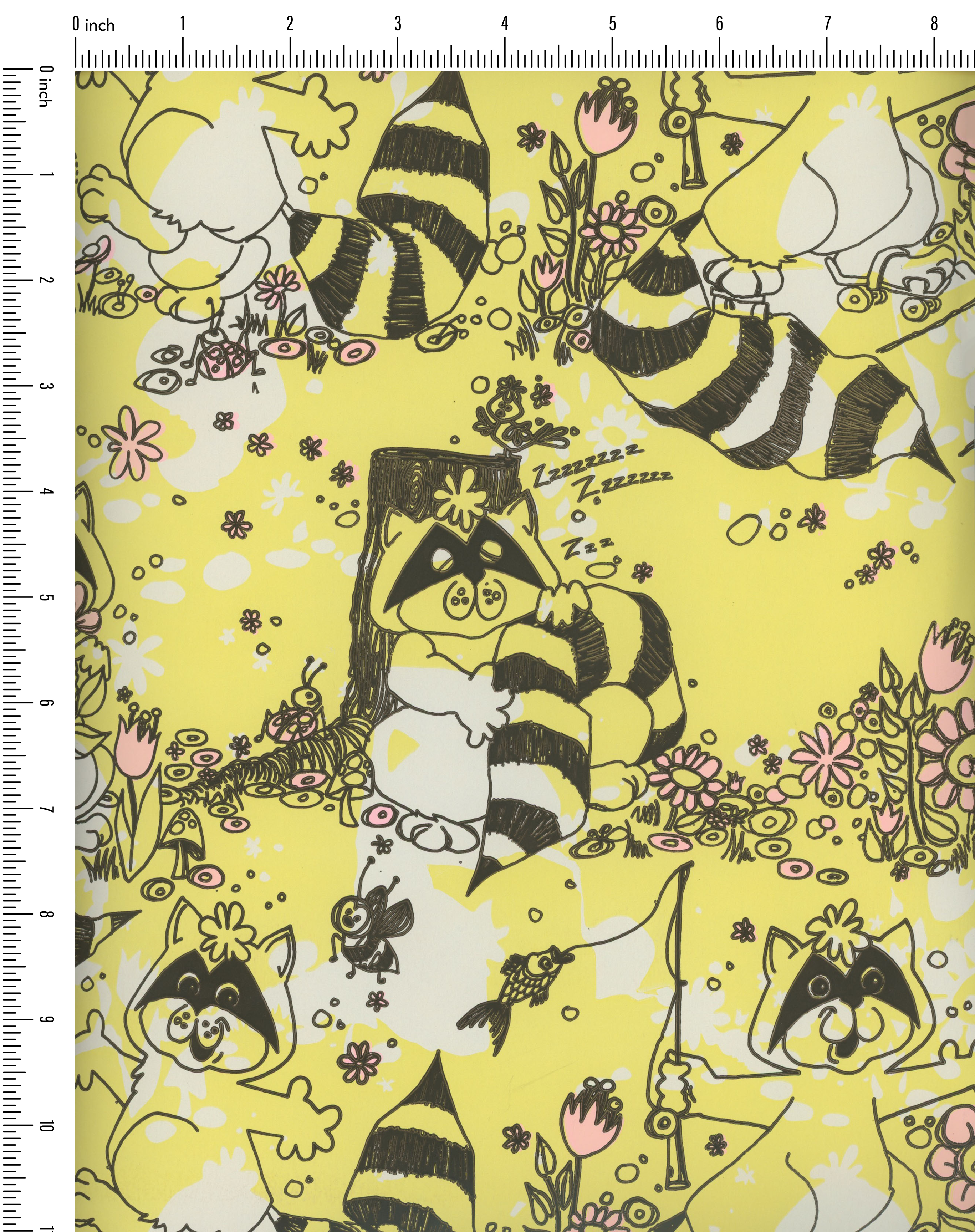 Raccoon Vintage Paper