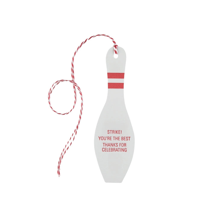 Bowling Pin Favor Tag, Yozo Studio