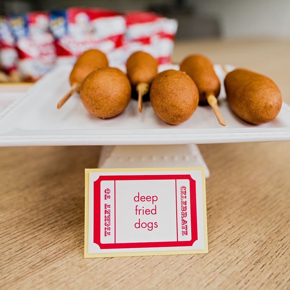 Circus Party Food Label Set, Yozo Studio