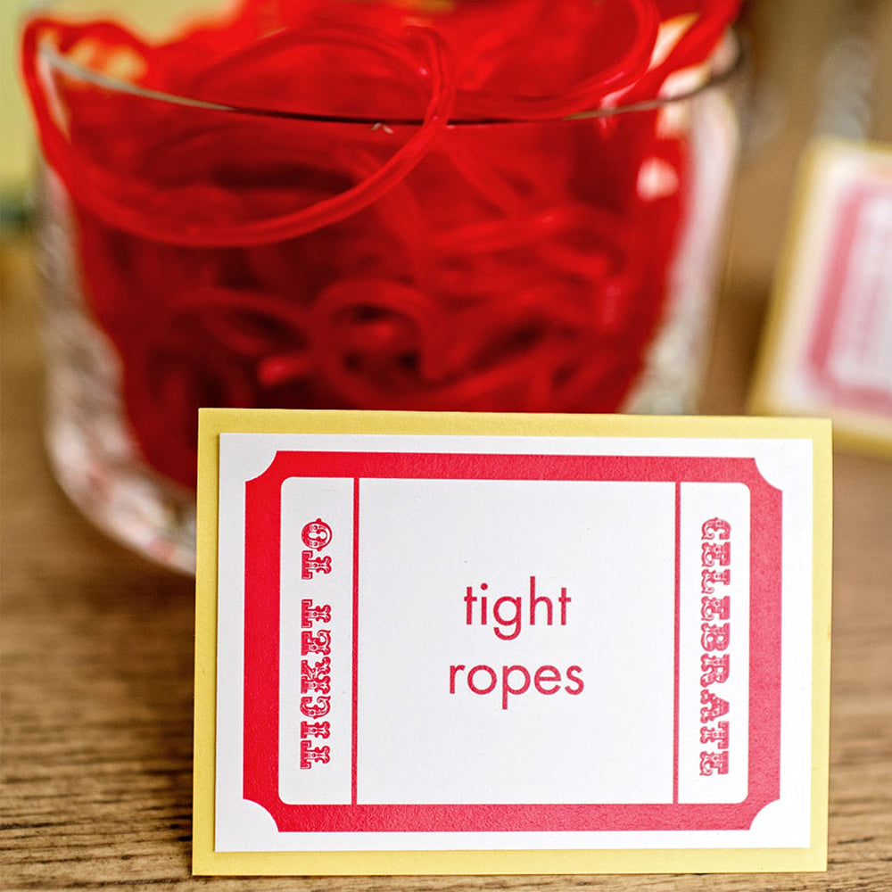 Circus Party Food Label Set, Yozo Studio