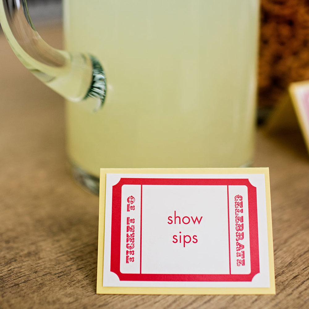 Circus Party Food Label Set, Yozo Studio