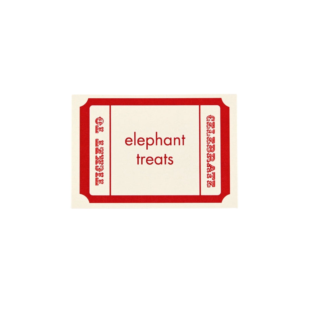 Circus Party Food Label Set, Yozo Studio