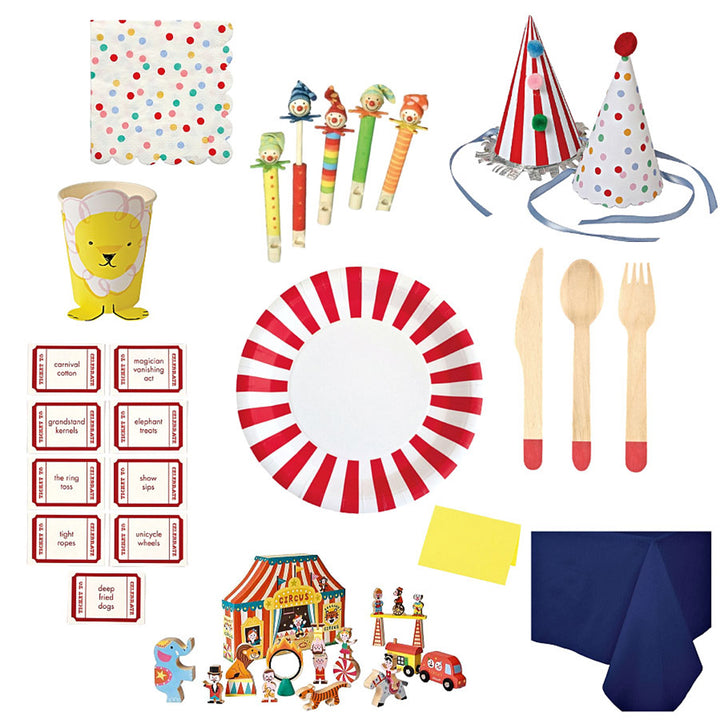 Circus Party Tabletop Kit for 8, Yozo Studio
