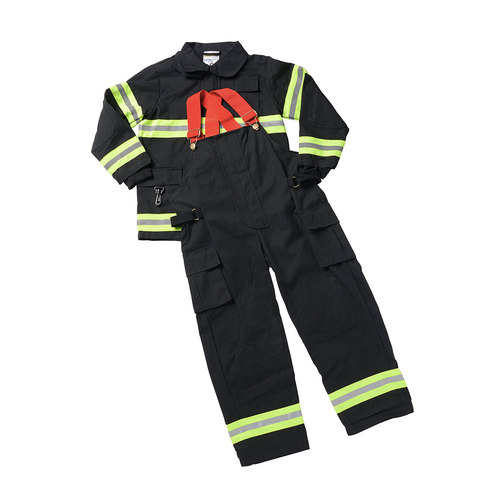 chinese dress ladies Dress Up America Adult Fire Fighter - Black