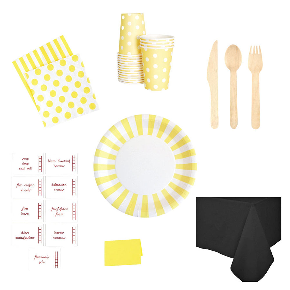Firefighter Party Tabletop Kit for 8, Yozo Studio