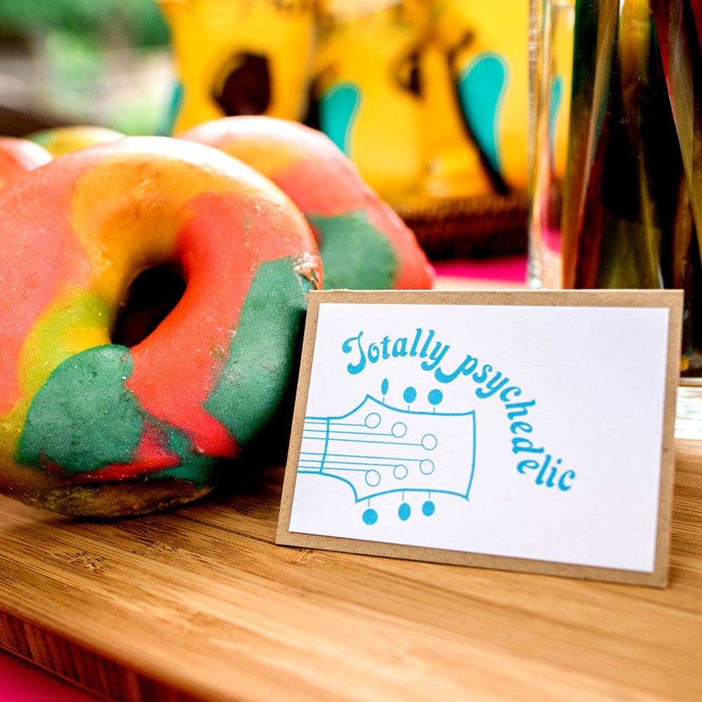 Flower Power Party Food Label Set, Yozo Studio