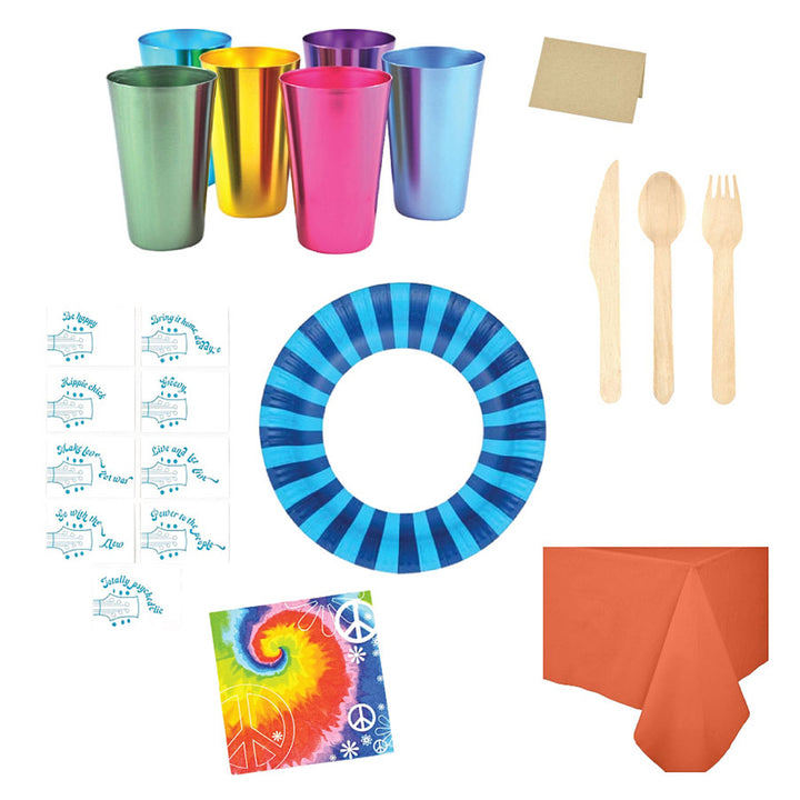 Flower Power Party Tabletop Kit for 8, Yozo Studio