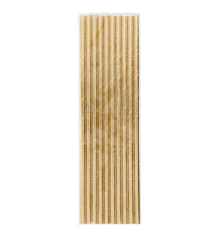 Gold Foil Paper Straws, Yozo Studio