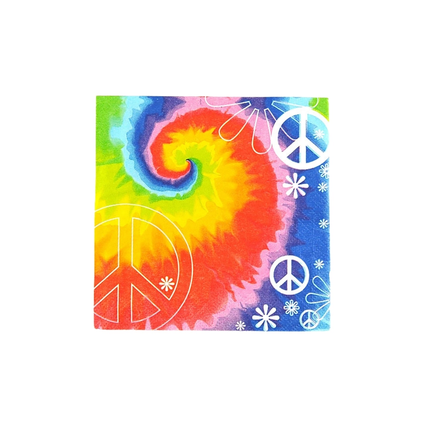 Yozo Studio, Groovy Flower Power Complete Kit, tie-dye napkin