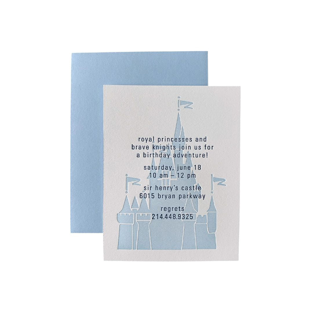 Knight Castle Invitations Letterpress, Yozo Studio