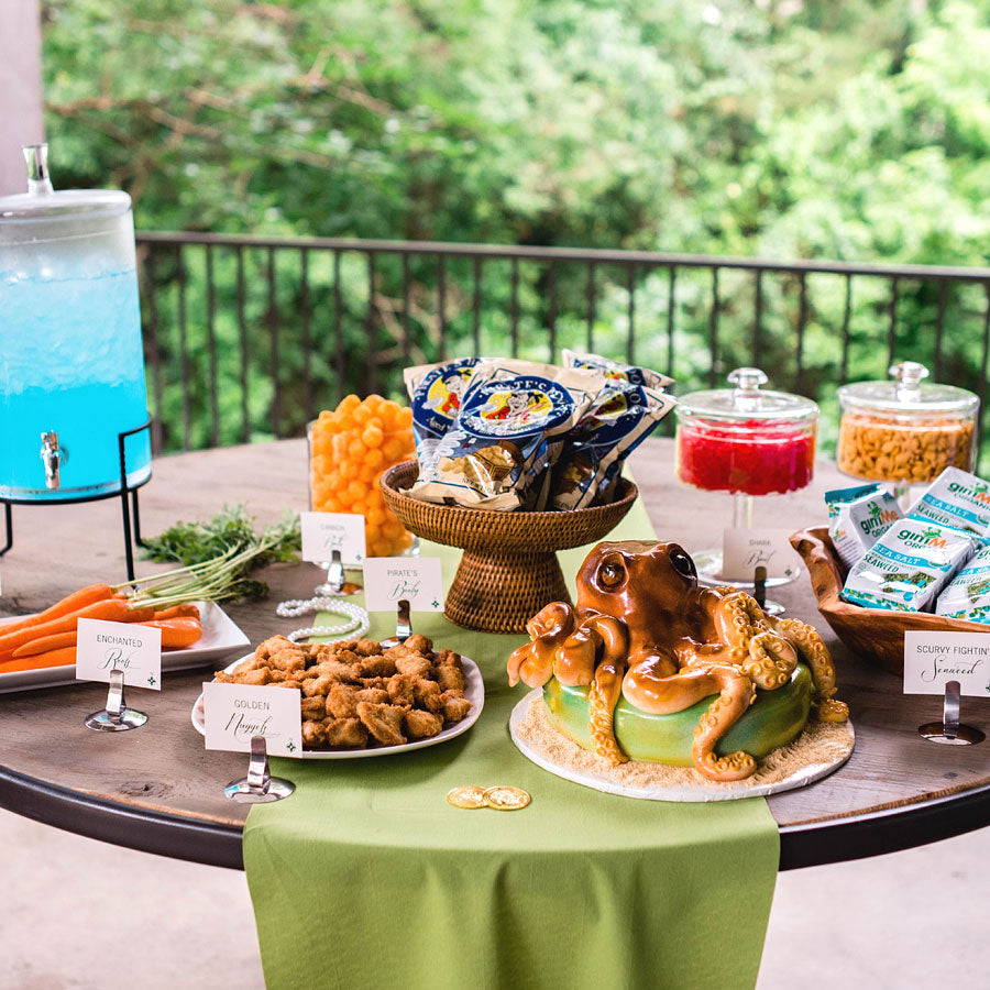 Mermaids and Pirates Party Food Label Set, Yozo Studio