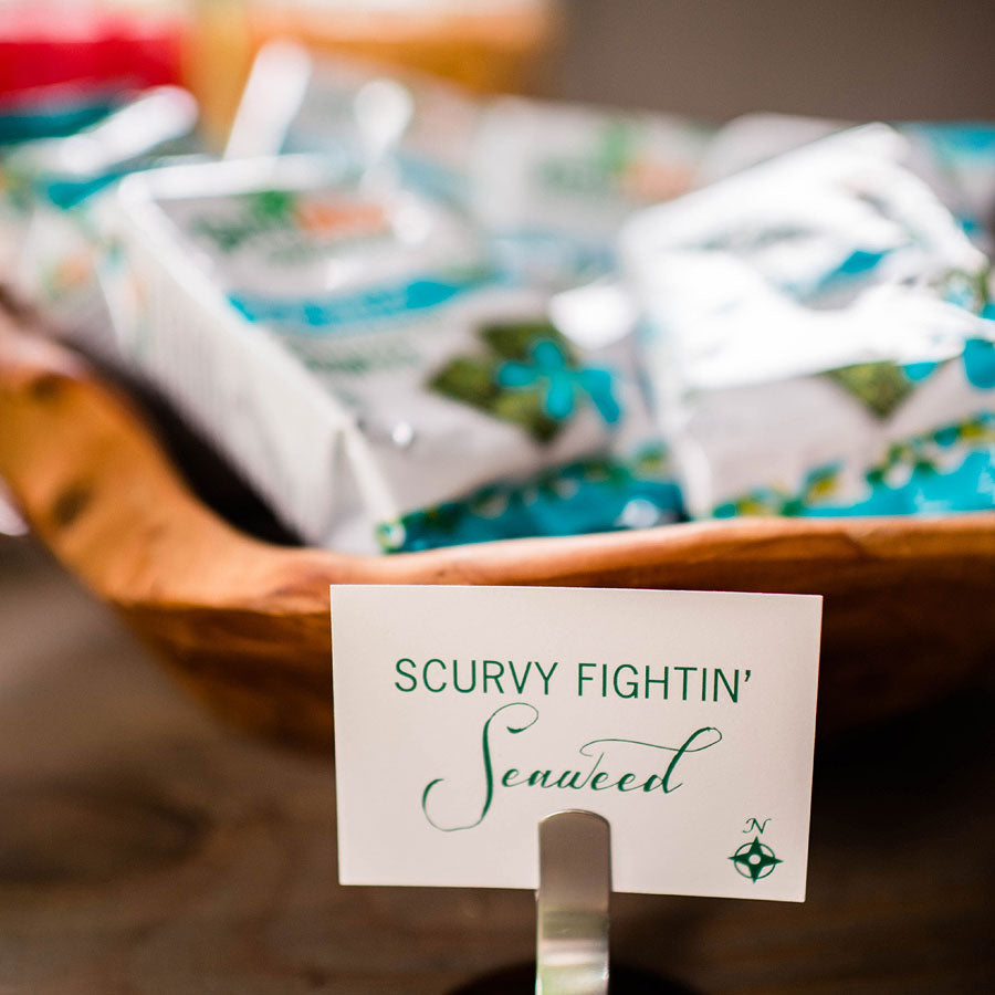 Mermaids and Pirates Party Food Label Set, Yozo Studio