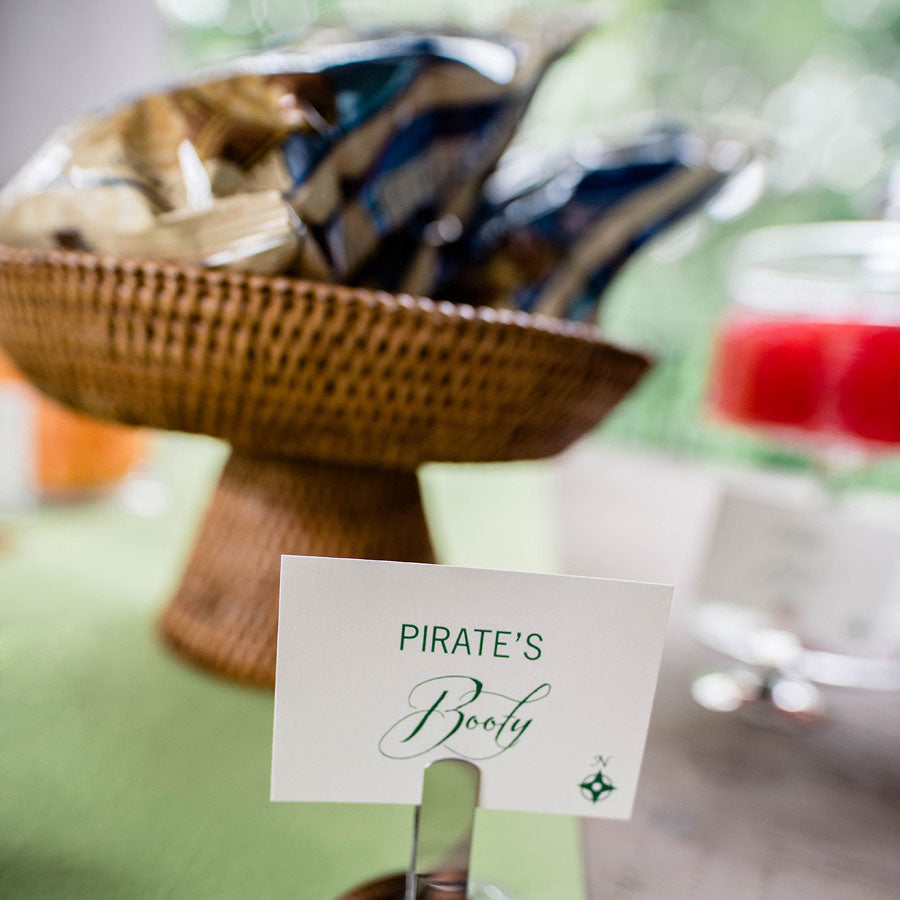 Mermaids and Pirates Party Food Label Set, Yozo Studio