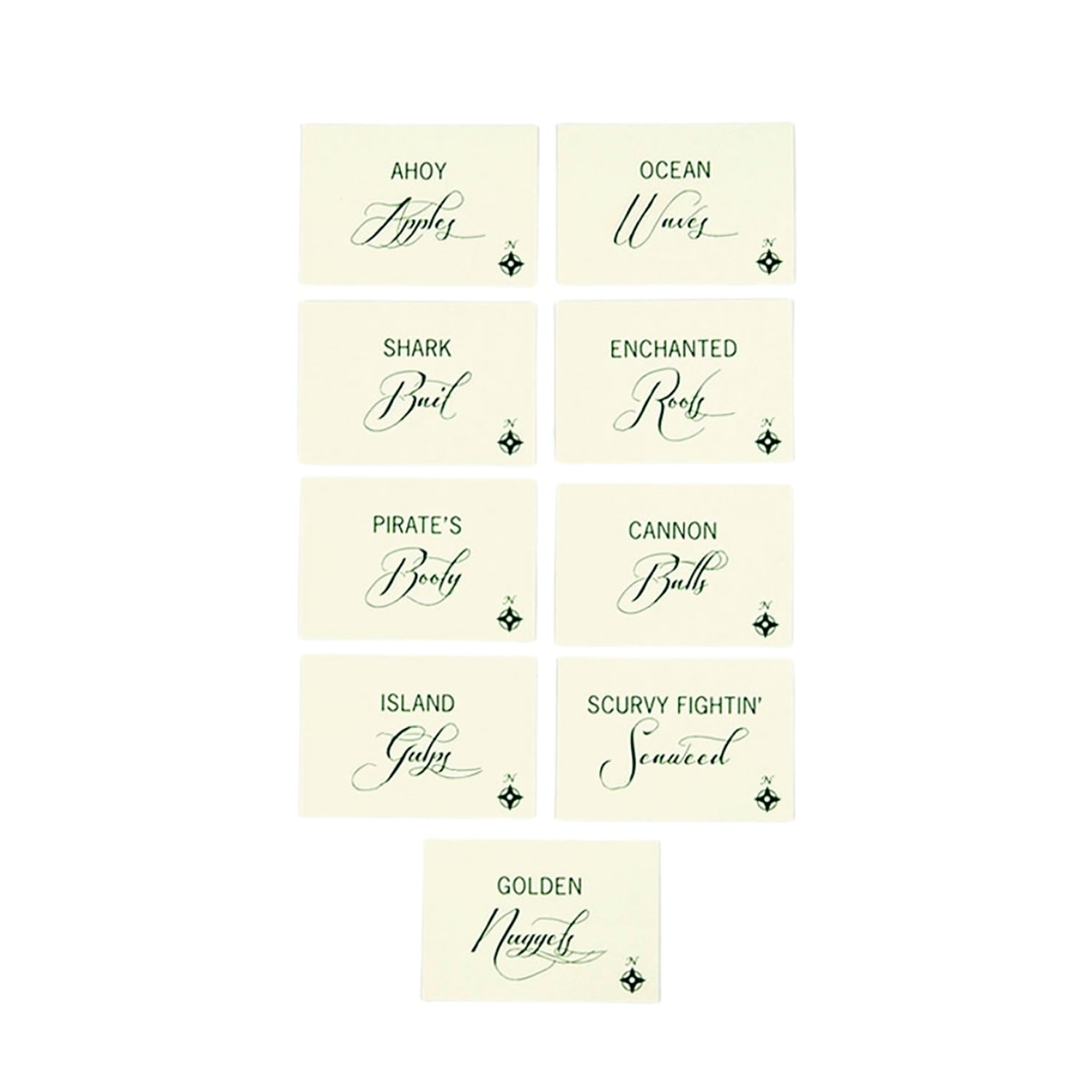 Mermaids & Pirates of the Sea Complete Kit cards