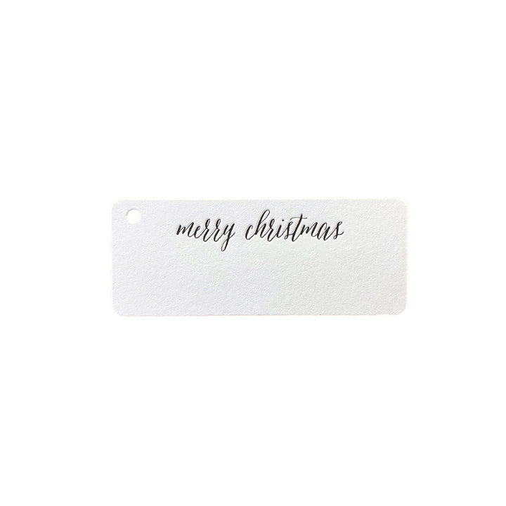 Black Script Merry Christmas Tags, Yozo Studio