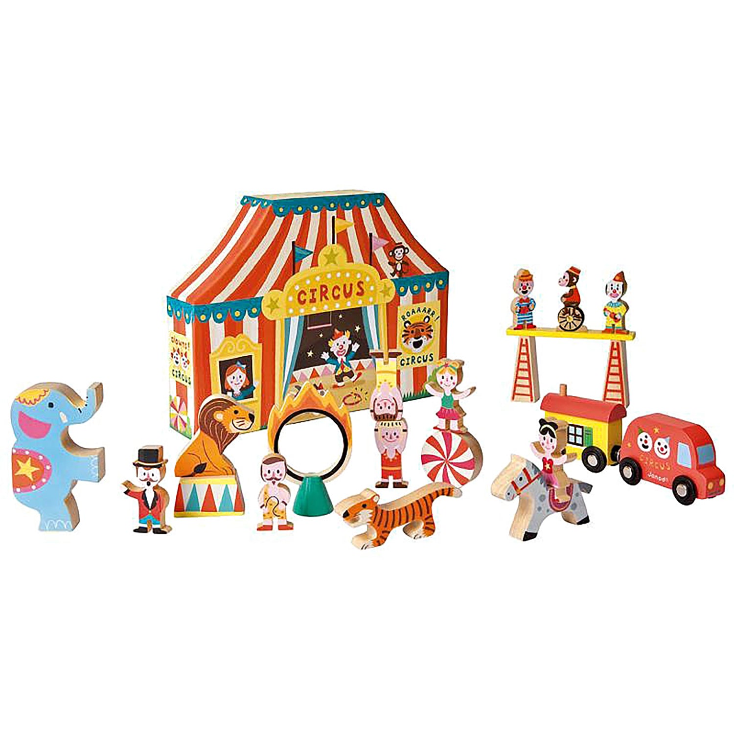 Yozo Studio Vintage Circus Complete Kit, wooden circus