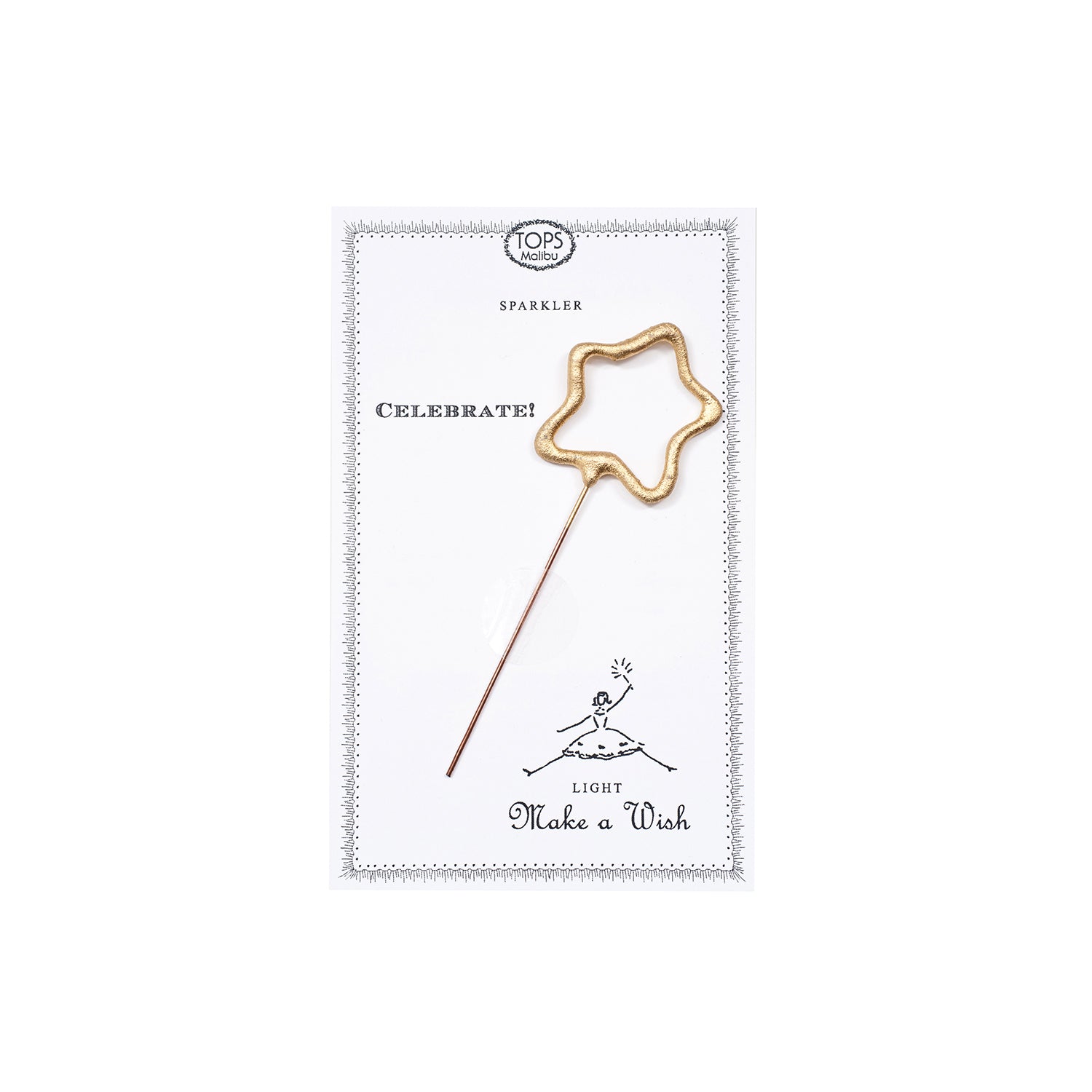 Celebrate Gold Star Sparkler Card, Yozo Studio