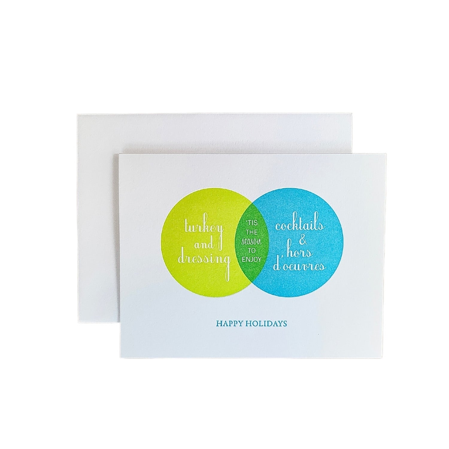 Letterpress Venn Diagram Greeting Card, Yozo Studio