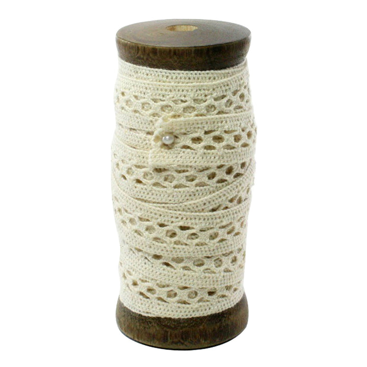 Lace Ribbon on Wooden Spool, Yozo Studio