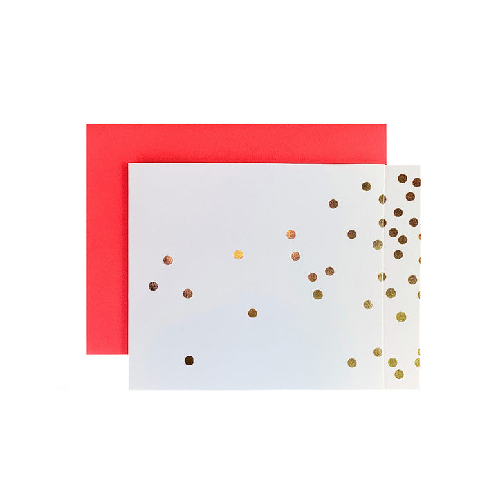 Gold Dot Folded Note Cards