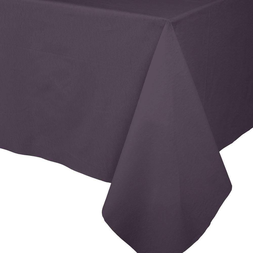 Paper Linen Table Cover - Eggplant