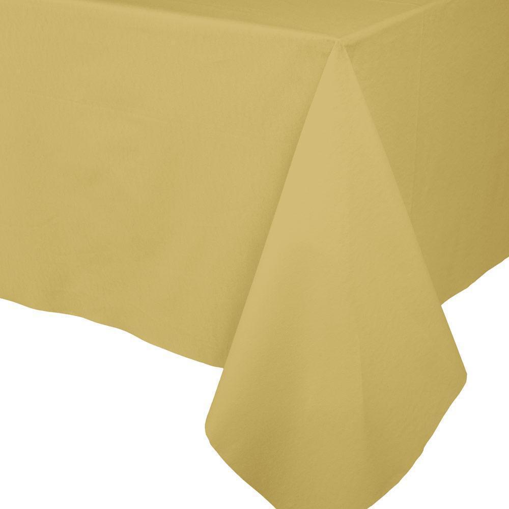 Paper Linen Table Cover - Gold