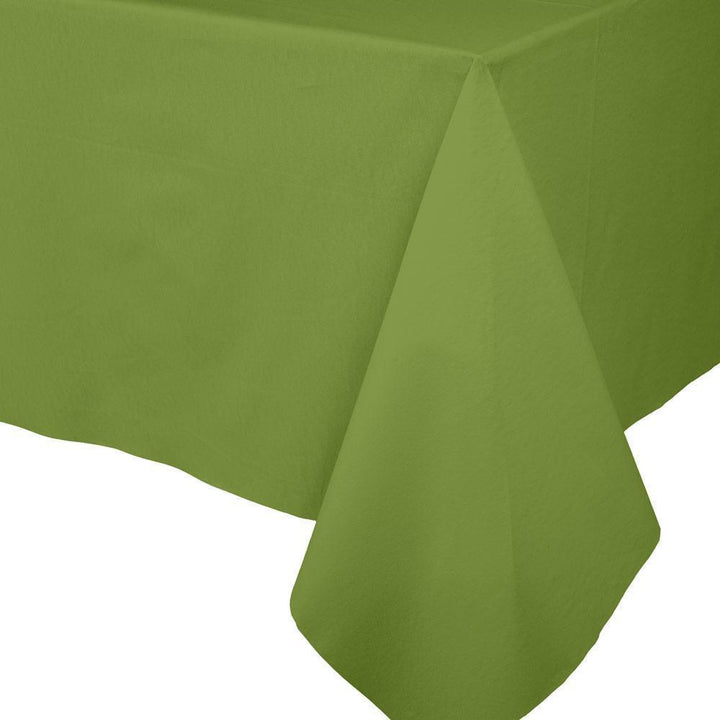 Paper Linen Table Cover - Moss green