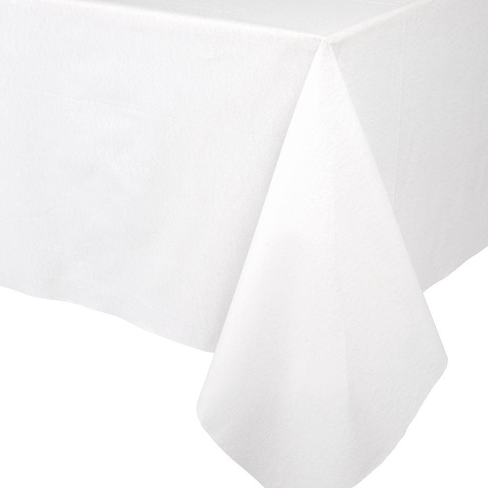 Paper Linen Table Cover - White