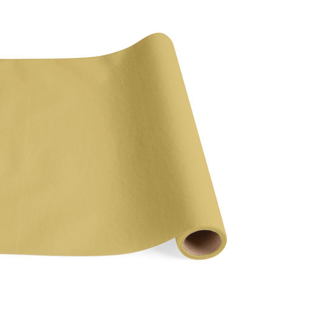 Paper Linen Table Runner - Gold