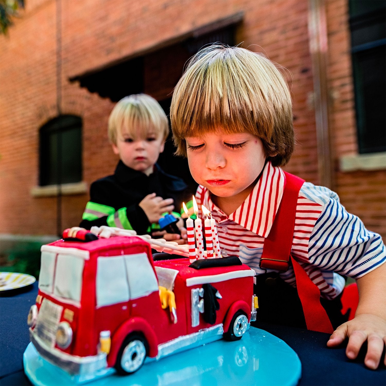Striped & Polka Dot Candles - Red and White