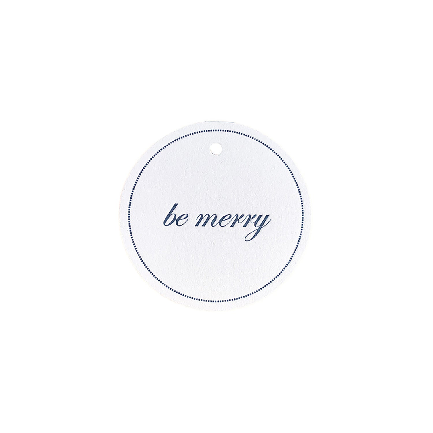 Be Merry Circle Tags Blue, Yozo Studio