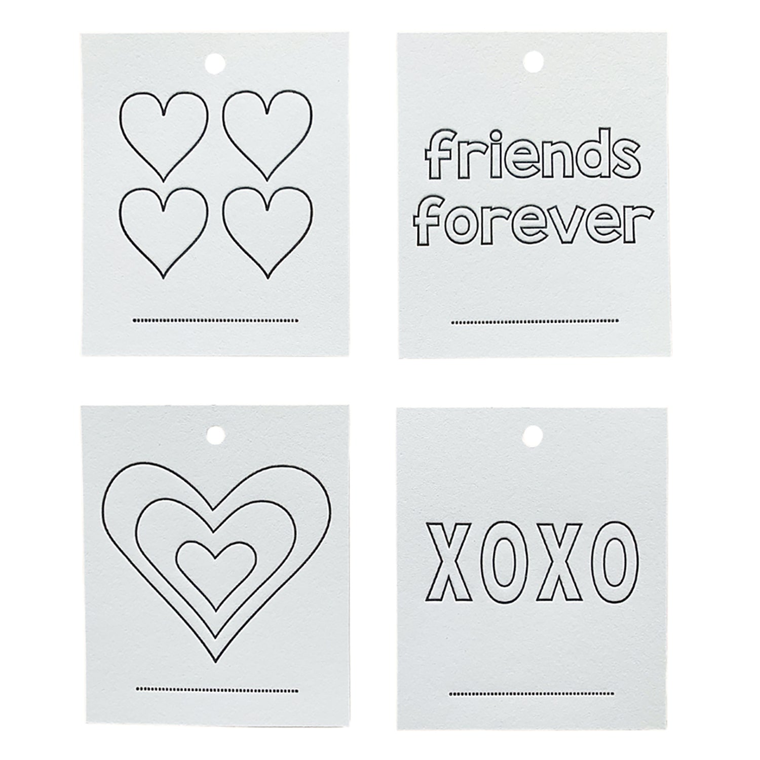 Letterpress Coloring Valentines, Yozo Studio